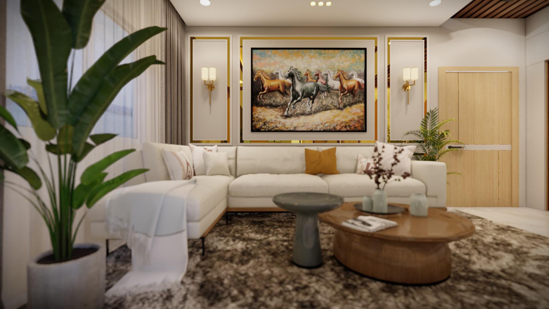 Master bedroom with custom wardrobe design